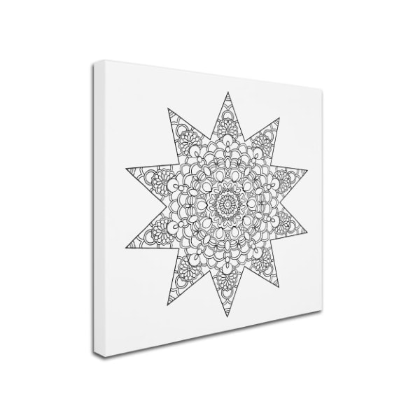 Kathy G. Ahrens 'Being Silly Mandala' Canvas Art,14x14